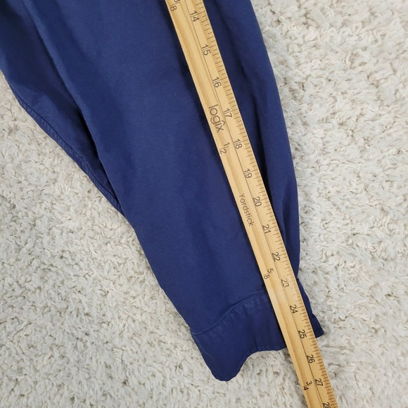 Ralph Lauren Big & Tall 3XB Navy Blue Button Long Sleeve Shirt Red Pony Logo - Picture 8 of 9